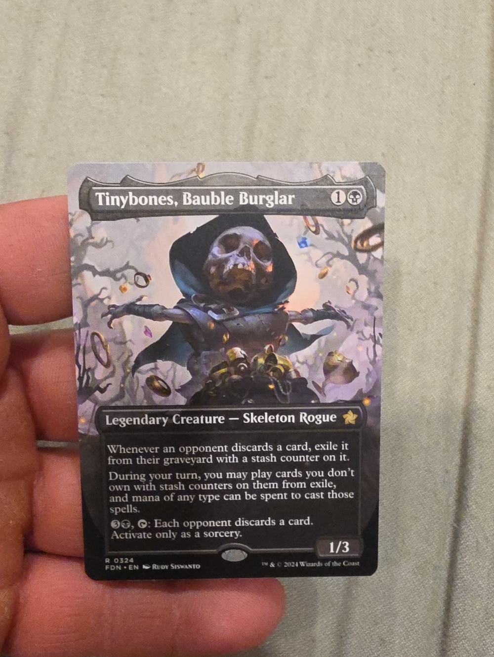 Magic: The Gathering Tinybones, Bauble Burglar Trading Card